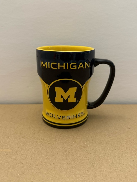 Russ Other - Michigan Wolverines Ceramic Coffee Mug Navy Yellow